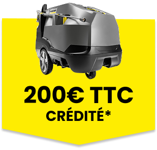 200€ ttc crédité nettoyeur haute pression eau chaude KARCHER 200€ ttc crédité nettoyeur haute pression eau chaude KARCHER