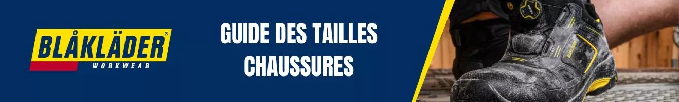 Guide des tailles Blaklader chaussures
