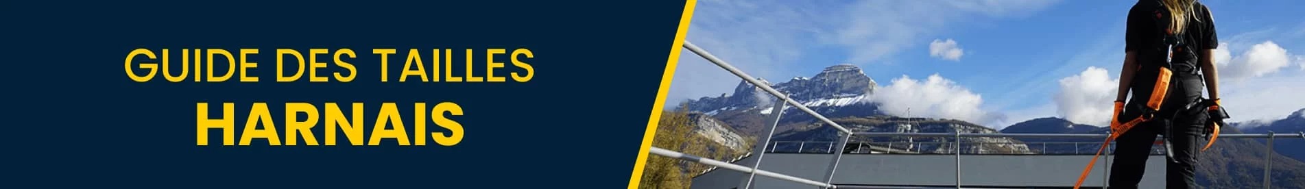 Guide des tailles harnais Delta Plus