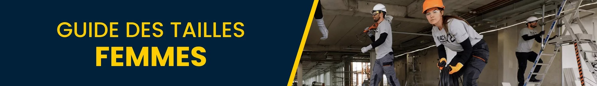 Guide des tailles femme Delta Plus