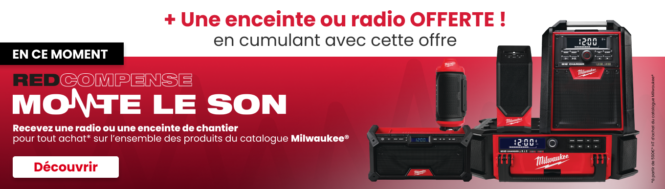 Offre REDcompense Milwaukee