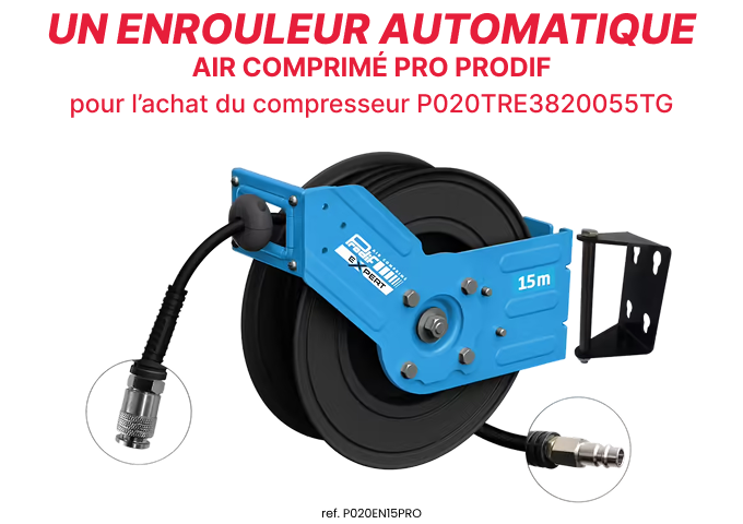 Un enrouleur automatique PRO Prodif OFFERT
