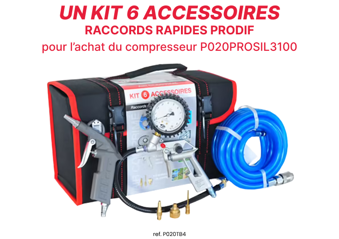 Un kit 6 accessoires Prodif OFFERT