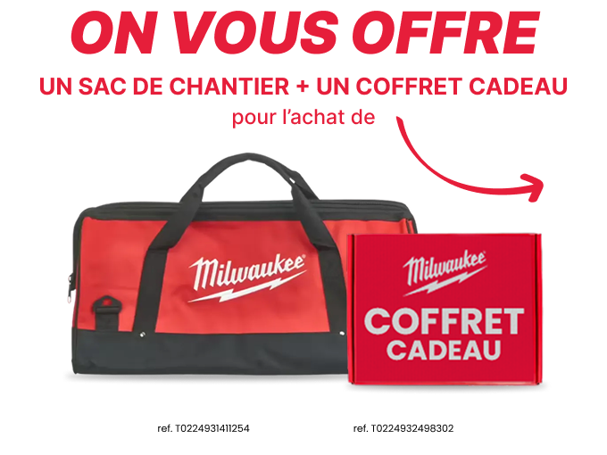 Cadeaux sac de chantier + coffret cadeau Milwaukee