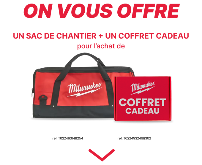 Cadeaux sac de chantier + coffret cadeau Milwaukee