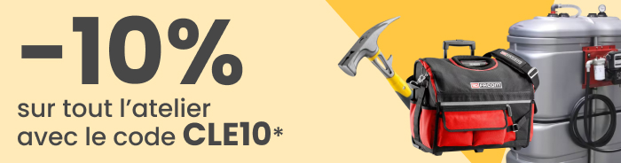 -10% avec le code CLE10 dès 300€HT sur l'ATELIER -10% avec le code CLE10 dès 300€HT sur l'ATELIER
