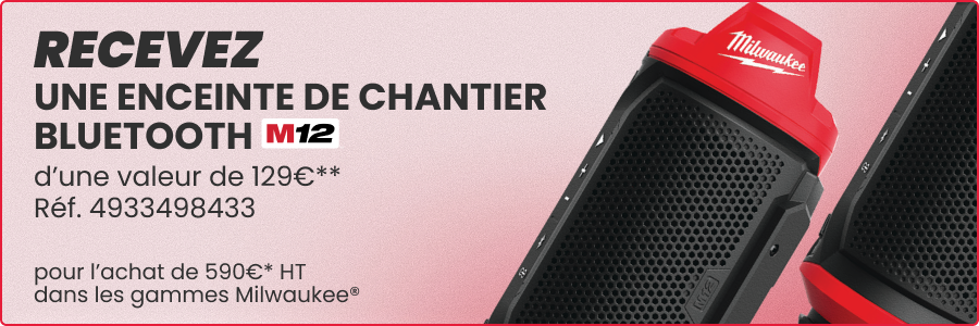 ENCEINTE DE CHANTIER MILWAUKEE BLUETOOTH 12 VOLTS M12 SPEJSG2-0 4933498433 ENCEINTE DE CHANTIER MILWAUKEE BLUETOOTH 12 VOLTS M12 SPEJSG2-0 4933498433