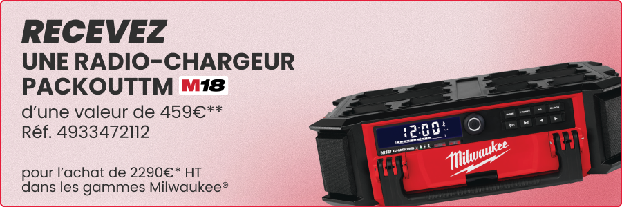 RADIO CHARGEUR MILWAUKEE PACKOUT M18 PRCDAB+-0- 4933472112 RADIO CHARGEUR MILWAUKEE PACKOUT M18 PRCDAB+-0- 4933472112
