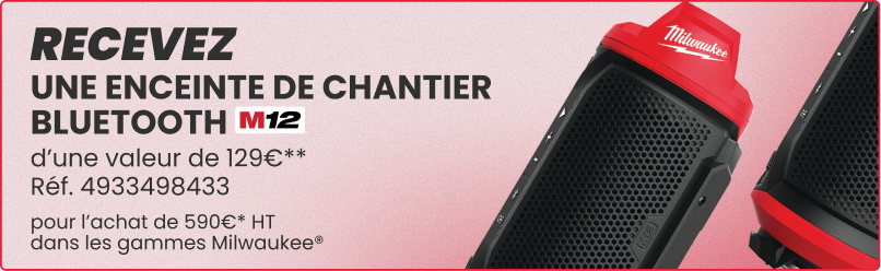ENCEINTE DE CHANTIER MILWAUKEE BLUETOOTH 12 VOLTS M12 SPEJSG2-0 4933498433 ENCEINTE DE CHANTIER MILWAUKEE BLUETOOTH 12 VOLTS M12 SPEJSG2-0 4933498433