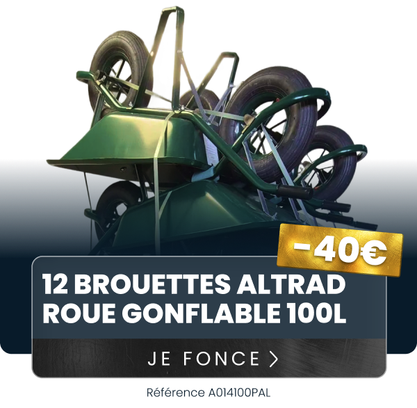 12 BROUETTES ALTRAD PEINTE ROUE GONFLABLE 100L COUSSINET PE ARCEAU DE BASCULEMENT 12 BROUETTES ALTRAD PEINTE ROUE GONFLABLE 100L COUSSINET PE ARCEAU DE BASCULEMENT