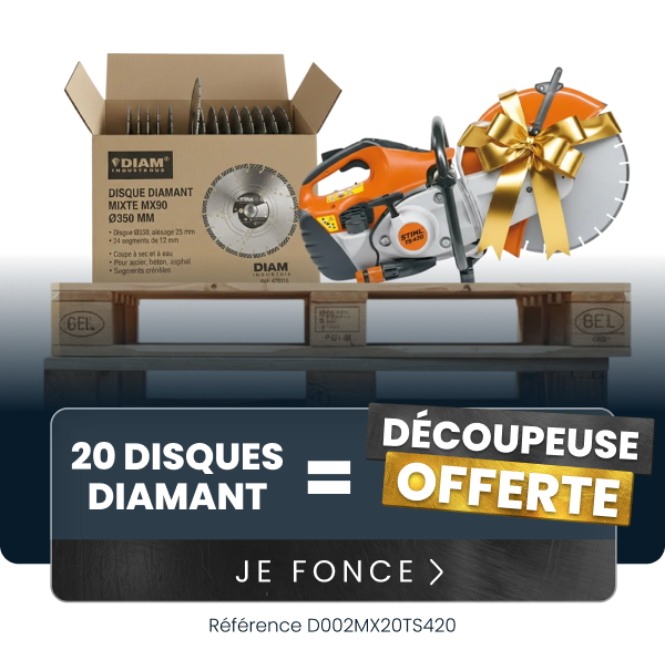 20 DISQUES DIAMANT MIXTE Ø350 MM + DECOUPEUSE STIHL TS420 20 DISQUES DIAMANT MIXTE Ø350 MM + DECOUPEUSE STIHL TS420
