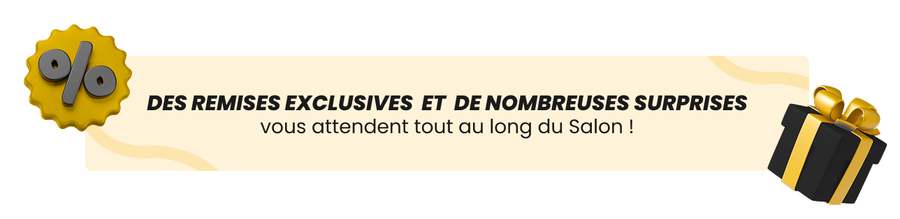 Remises exceptionneles et de Nombreuses surprises ! Remises exceptionneles et de Nombreuses surprises !