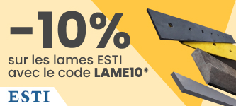 -10% sur toute la gamme de Lames ESTI ! -10% sur toute la gamme de Lames ESTI !