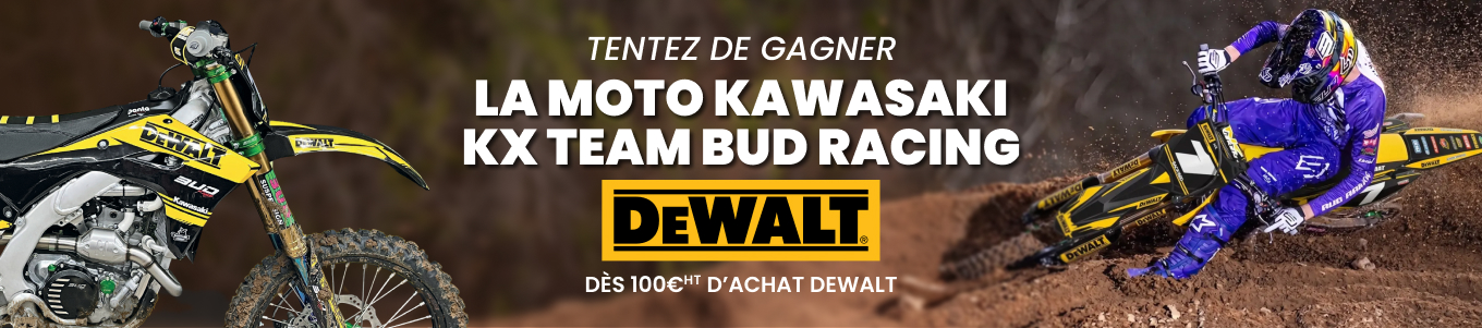 Jeu concours moto kawasaki kx team bud racing - Dewalt Batiavenue