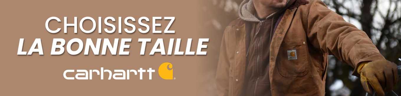 Guide des tailles Carhartt