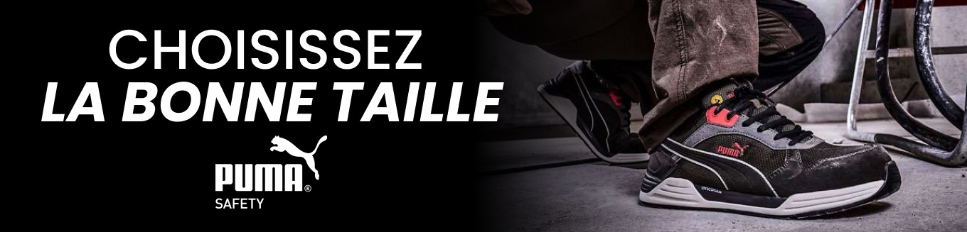 Guide des tailles Puma Safety