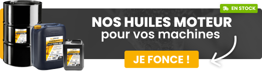 Toutes nos huiles moteur pour vos machines en stock