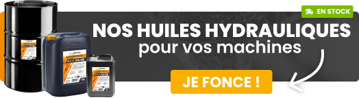 Toutes nos huiles hydrauliques pour vos machines en stock