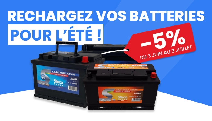 Promo batteries Steco Power