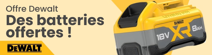 Des batteries DEWALT OFFERTES !
