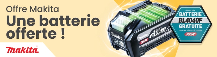 Une batterie Makita Offerte !