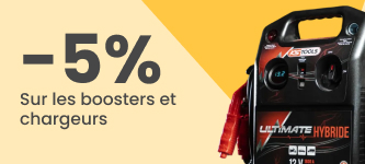 -5% sur les boosters et chargeurs, avec le code BOOST5