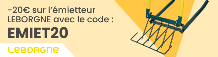 -20&euro; sur l'&eacute;mietteur pour l'achat d'une biogrif LEBORGNE avec le code EMIET20