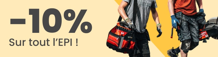 -10% sur les EPI avec le code EPIJUIN10