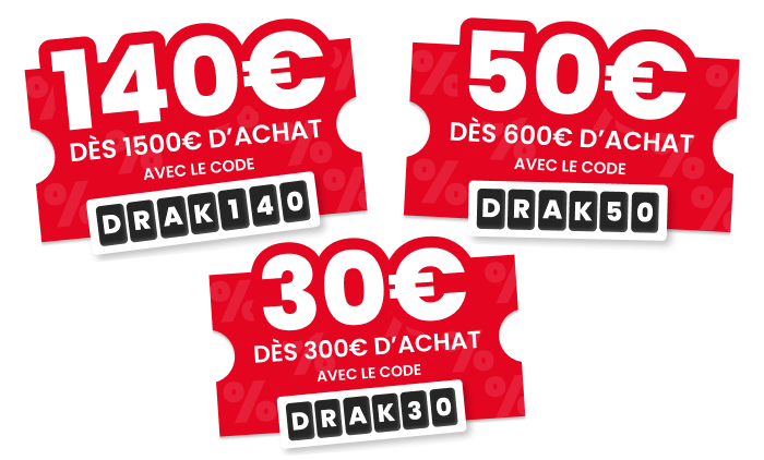 DRAKKAR WEEK : Jusqu'a -140€ sur votre commande Drakkar DRAKKAR WEEK : Jusqu'a -140€ sur votre commande Drakkar