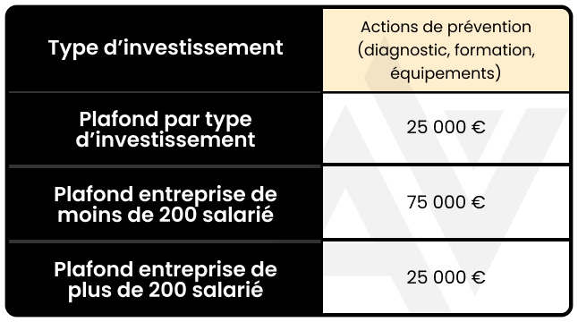 tableau plafond par types investissements tableau plafond par types investissements