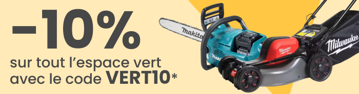 -10% sur tout l'espace vert avec le code VERT10