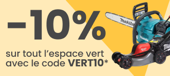 -10% sur tout l'espace vert avec le code VERT10