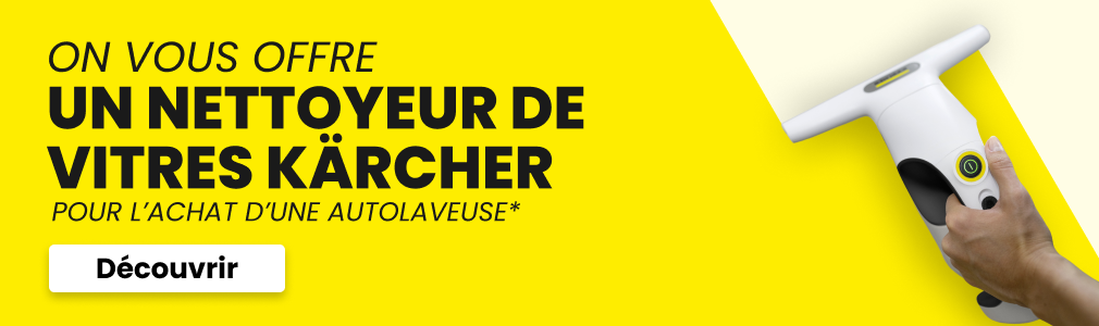 Un nettoyeur de vitres K&auml;rcher OFFERT !