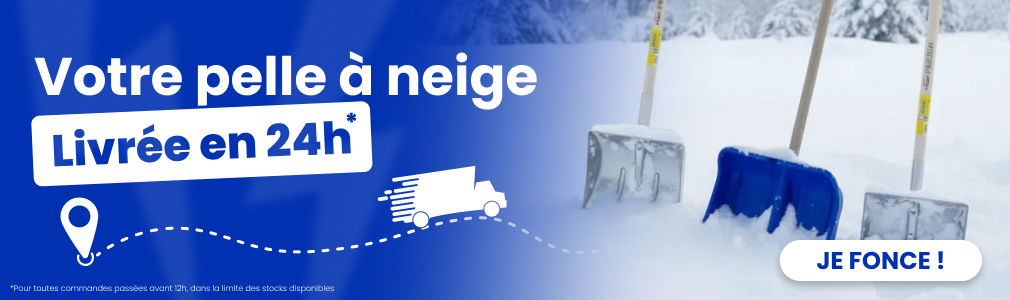 Votre pelle &agrave; neige livr&eacute;e en 24h*