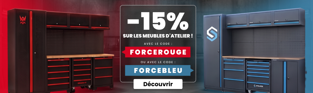 -15% sur les meubles d'atelier ! -15% sur les meubles d'atelier !