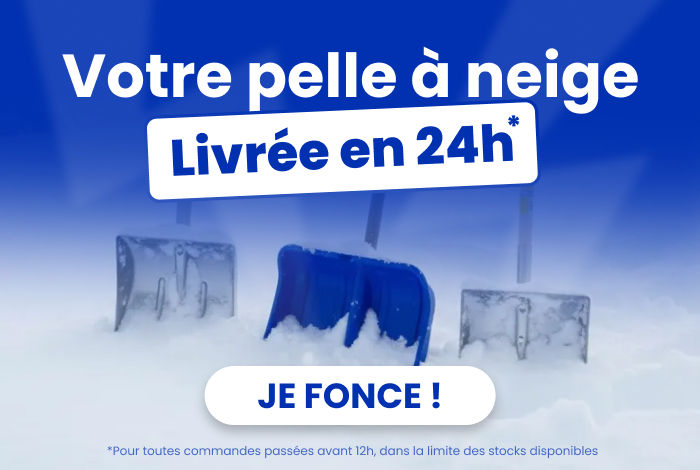 Votre pelle &agrave; neige livr&eacute;e en 24h*