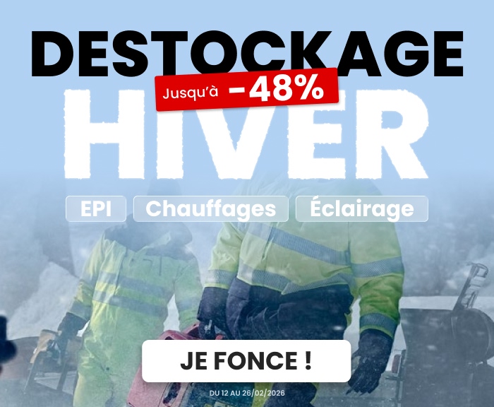 Destockage Hiver : jusqu'à -48% ! Destockage Hiver : jusqu'à -48% !