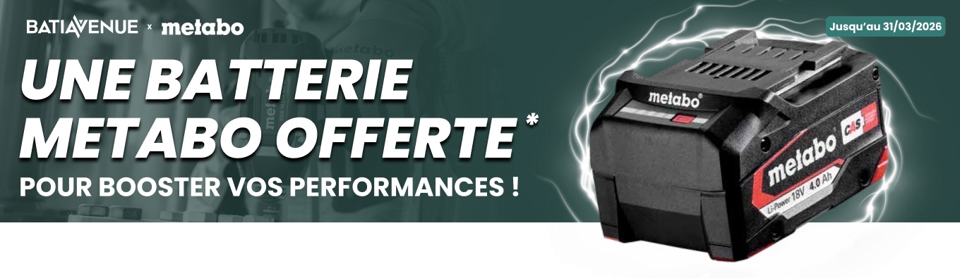 BATTERIE METABO OFFERTE ! BATTERIE METABO OFFERTE !