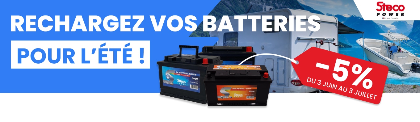 Promo batteries Steco Power