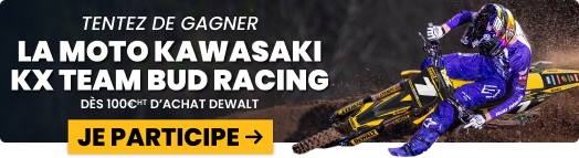 Gagnez une moto Dewalt grâce à vos achats ! Gagnez une moto Dewalt grâce à vos achats !