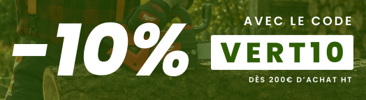 10% sur tout l'espace vert avec le code VERT10 10% sur tout l'espace vert avec le code VERT10