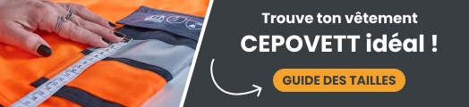 Guide des tailles vêtements CEPOVETT
