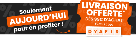 Black Day - Livraison Offerte avec le code DYAFIR sur Bati-Avenue.com dès 99€ d'achat, seulement en relais colis