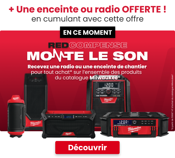 Offre REDcompense Milwaukee