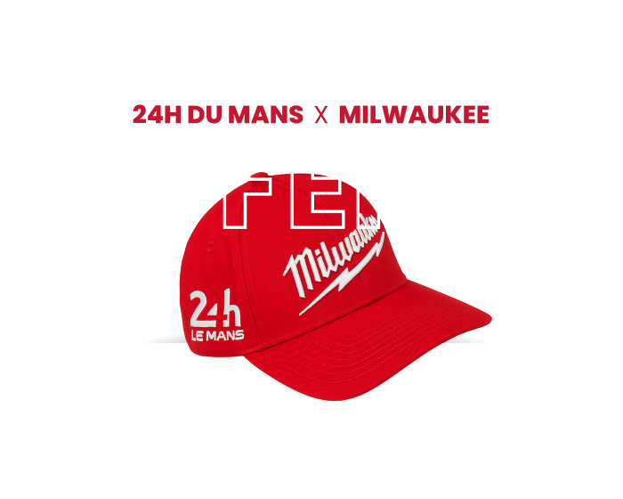 une casquette 24h du mans  x  milwaukee OFFERTE pour l&rsquo;achat  d&rsquo;un pack Milwaukee