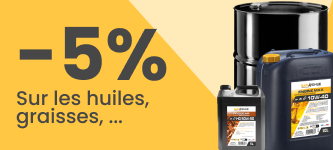 -5% sur les huiles et graisses avec le code : ENTRETIEN5