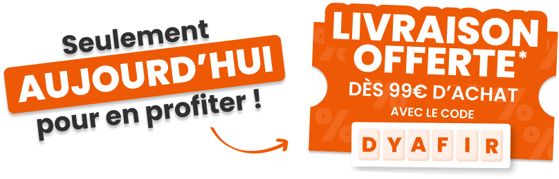 Black Day - Livraison Offerte avec le code DYAFIR sur Bati-Avenue.com d&egrave;s 99&euro; d'achat, seulement en relais colis