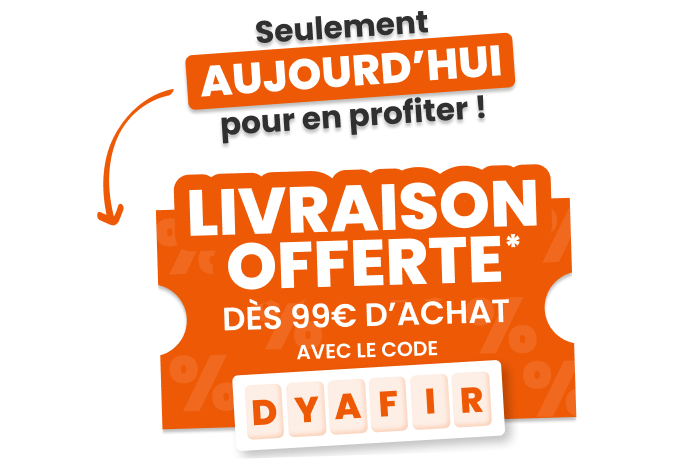 Black Day - Livraison Offerte avec le code DYAFIR sur Bati-Avenue.com d&egrave;s 99&euro; d'achat, seulement en relais colis