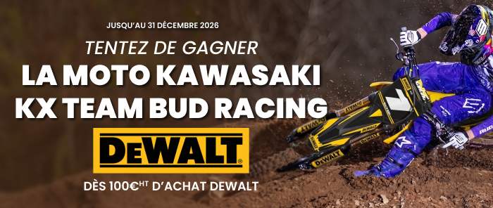 Jeu concours moto kawasaki kx team bud racing - Dewalt Batiavenue