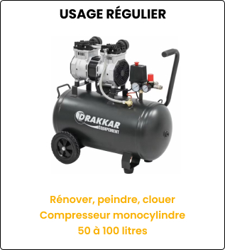 Compresseur usage r&eacute;gulier